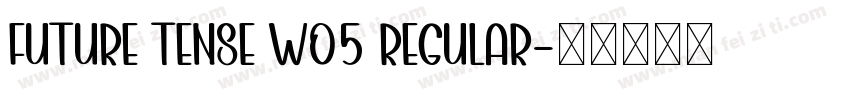 Future Tense W05 Regular字体转换